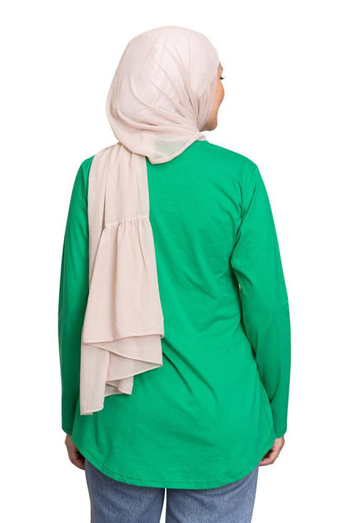 Green Printed Long - Sleeve Design 36 - Khotwh